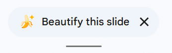 An image of Google's Beautify This Slide feature in Slides.